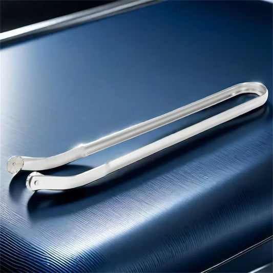 BBQ Sausage Turning Tongs Stainless Steel Nonstick Sausage Tongs Cookware Long Handle Kitchen Tong for Turning Barbecue Utensils