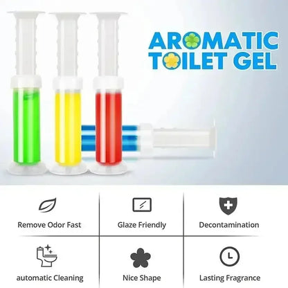 Toilet Cleaner Gel Stick, Solid Aromatherapy Air Freshener, Long Lasting Fragrance Deodorizer for Bathroom Odor Removal