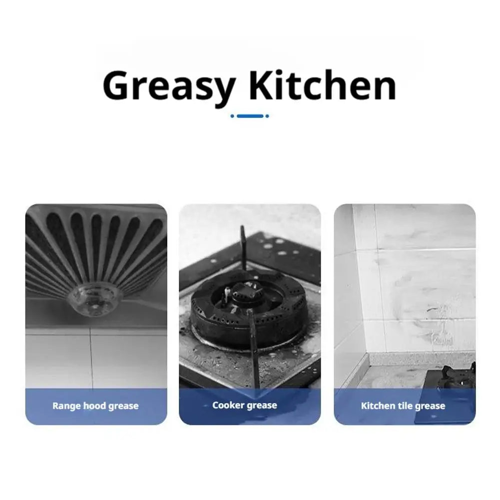 Kitchen Grease Cleaner Degreaser Remover for Stove Range Hood Tiles Effective Stain Removal Odor Free Home Cleaning Supplies
