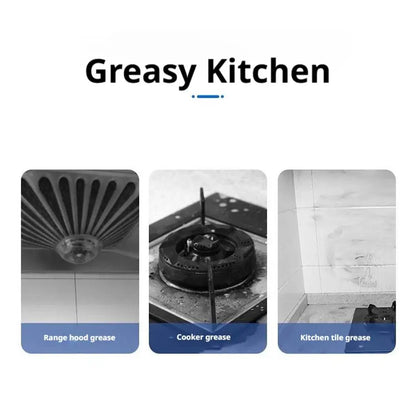 Kitchen Grease Cleaner Degreaser Remover for Stove Range Hood Tiles Effective Stain Removal Odor Free Home Cleaning Supplies