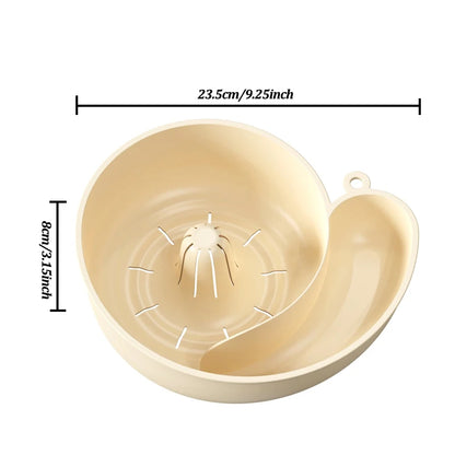 Spin Shape Automatic Vegetable Washing Household Fruit Drain Basket Reusable Kitchen Cleaning Filter Basket Tool Remove Stain